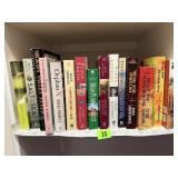 Assorted paperback fiction books