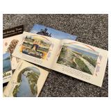Vintage postcards, travel guides