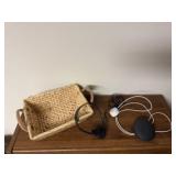 Bluetooth speaker, headphones, basket