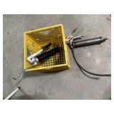 Crate, grease guns (2)