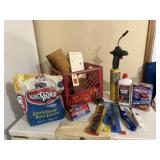 Charcoal, propane torch, lighters, lighter fluid,