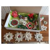 Vintage, handmade Christmas ornaments