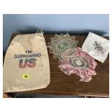 Doilies, needlepoint napkins