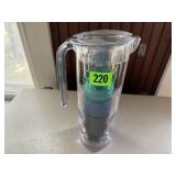 Summer Trend pitcher, tumbler set