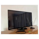 Magnavox 32" television, remote, antenna