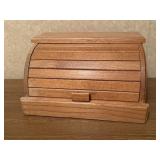 Wooden bread box
