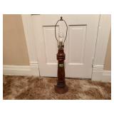 Wood table lamp, no shade