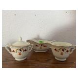Hall Jewel Tea creamer, sugar, sauce dish