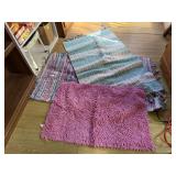 Crate, woven, bath rugs