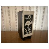 Flamingo pottery vase