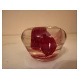 Blown glass paperweight