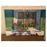 Window box canvas painting