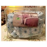 Full size bedding, comforter, bed sheets