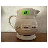 Longaberger pottery pitcher