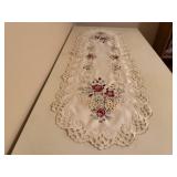 Embroidered table runner
