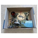 Glass lighthouse cutting board, miniature beach