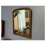 Vintage beveled wall mirror