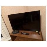 Sharp 32" LED LCD television, remote