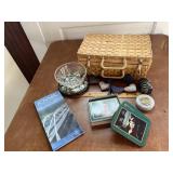 Basket, magnets, Gone with the Wind coasters,