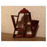 Coffee pot curio shelf