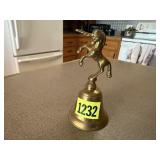 Brass unicorn bell