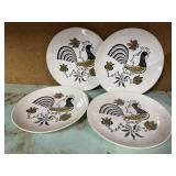 Royal Ironstone rooster plates (4)
