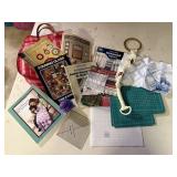 Macrame hanging, cutting mats, pattern books