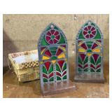 Decorative stained glass windows (2)