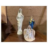 Virgin Mary collectibles, planter
