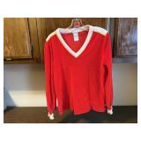 Aileen red & gold vintage sweater