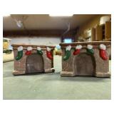 Holiday chimney planters