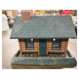Log cabin bird feeder