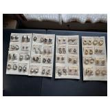 NOS clip, post earring collection