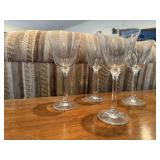 Clear wine goblets (4)