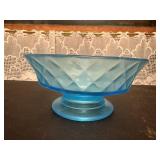 Robin's egg blue glass dish