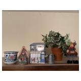 Florist tin, flower pot, birdhouse, decor,