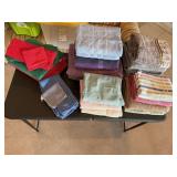 Storage tote of bath towels