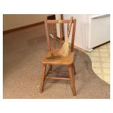 Dining chair, hand broom, brush