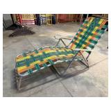 Vintage folding lounge chair