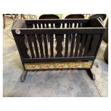 Handcrafted baby cradle