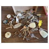Assorted keys, skeleton keys