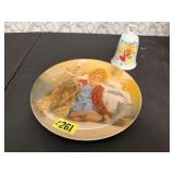Orphan Annie plate, bell