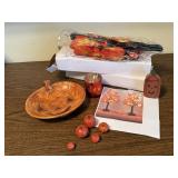 Fall decorations, pumpkins