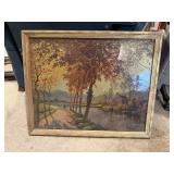 Vintage landscape artwork