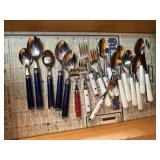 Contents of silverware drawer