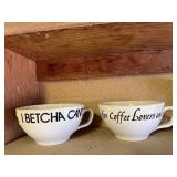 Oversized coffee mugs (2)