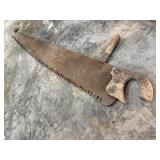 Antique crosscut logging saw