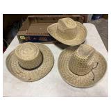 Straw hats (3)