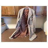 Domino Dry plaid trench coat