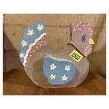 Cottage core wooden chicken